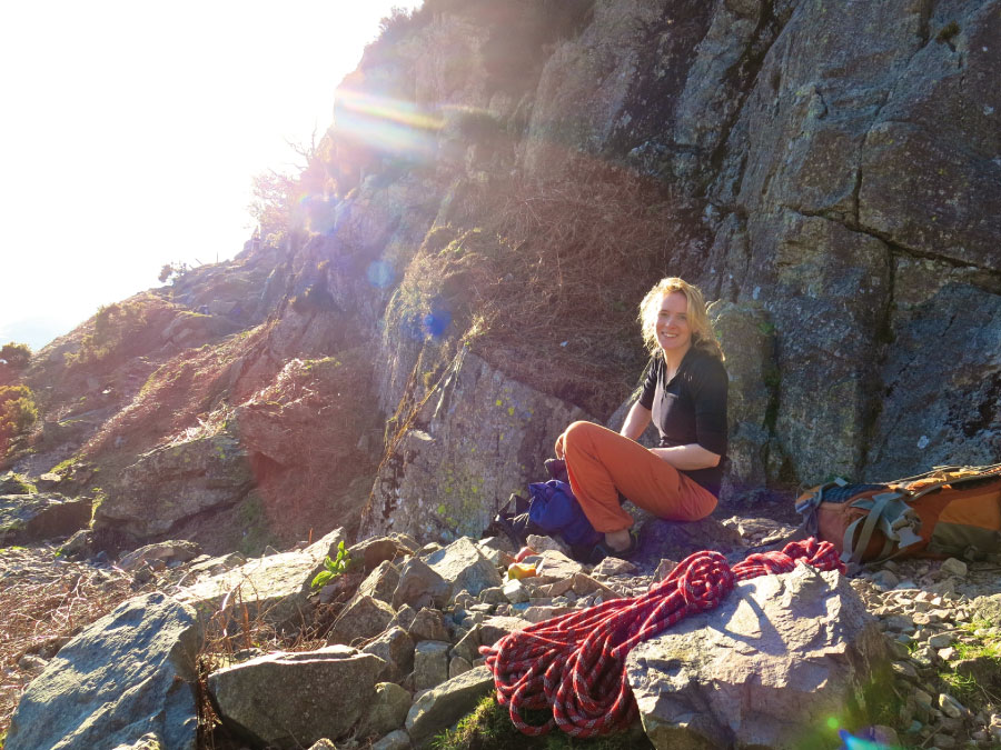 Climbing at Raven Crag, Langdale, Lake District | Outdoor Adventure Motivational Speaking | Hetty Key | Mud, Chalk & Gears