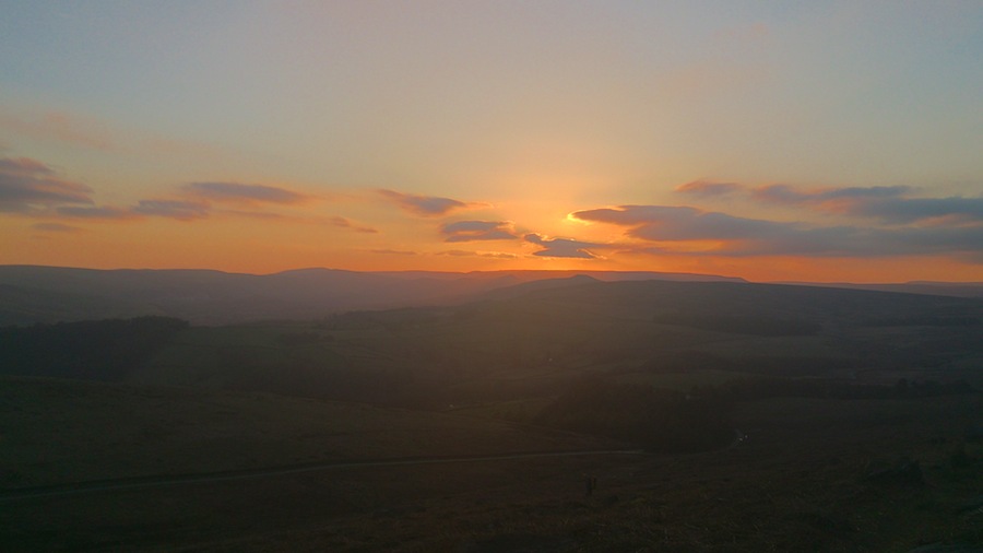 Sunset over Stanage, Peak District | Outdoor Adventure Motivational Speaking | Hetty Key | Mud, Chalk & Gears