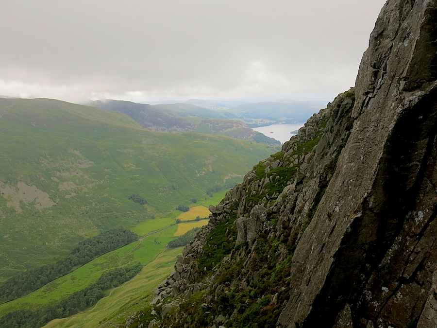 Nearly at the top of Pinnacle Ridge - this was about the only photo I could take to accurately represent the gradient!