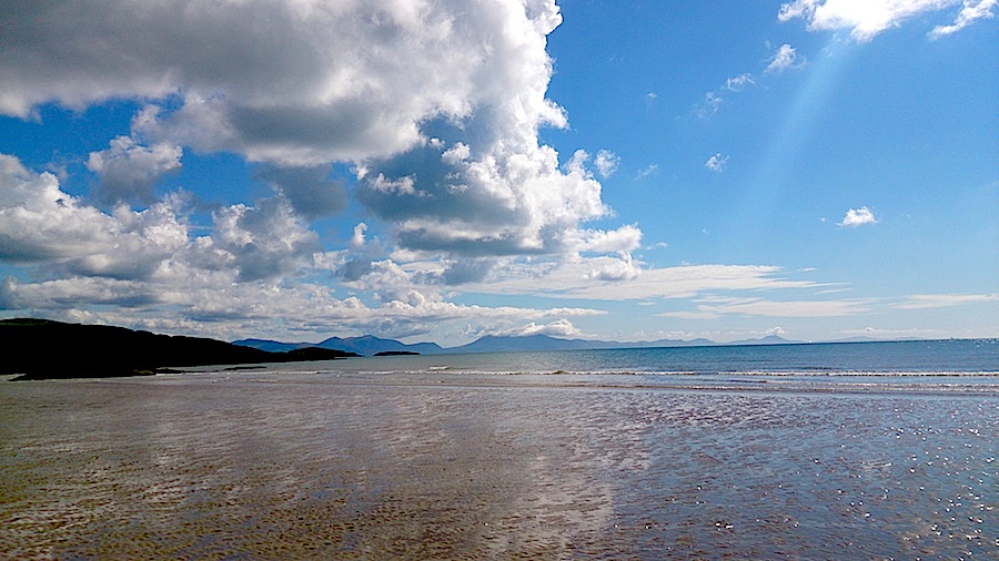 Aberffaw beach - no waves for surfing but lovely swimming!