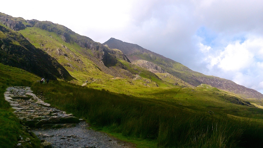 Heading towards Crib Goch earlier in the year