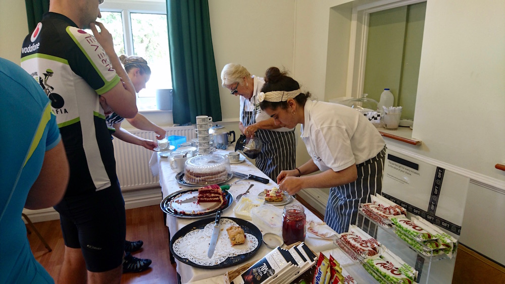 Queueing for cake!