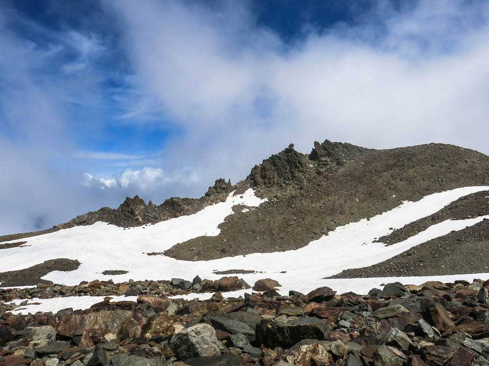 On my way to the Tête Rousse Glacier