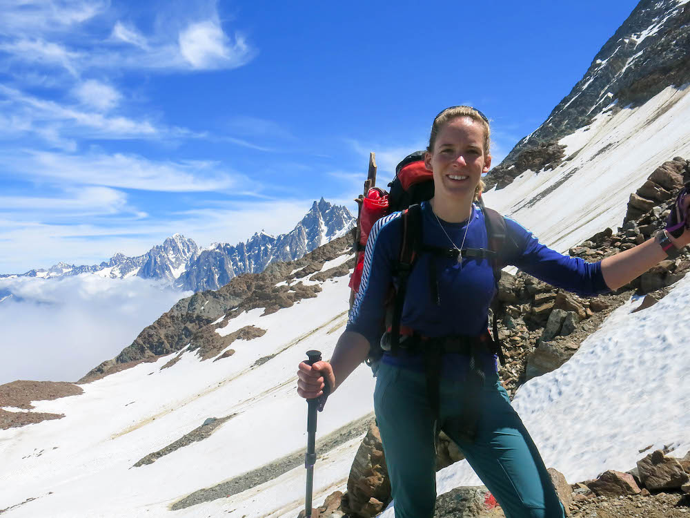 On my way to the Tête Rousse Glacier