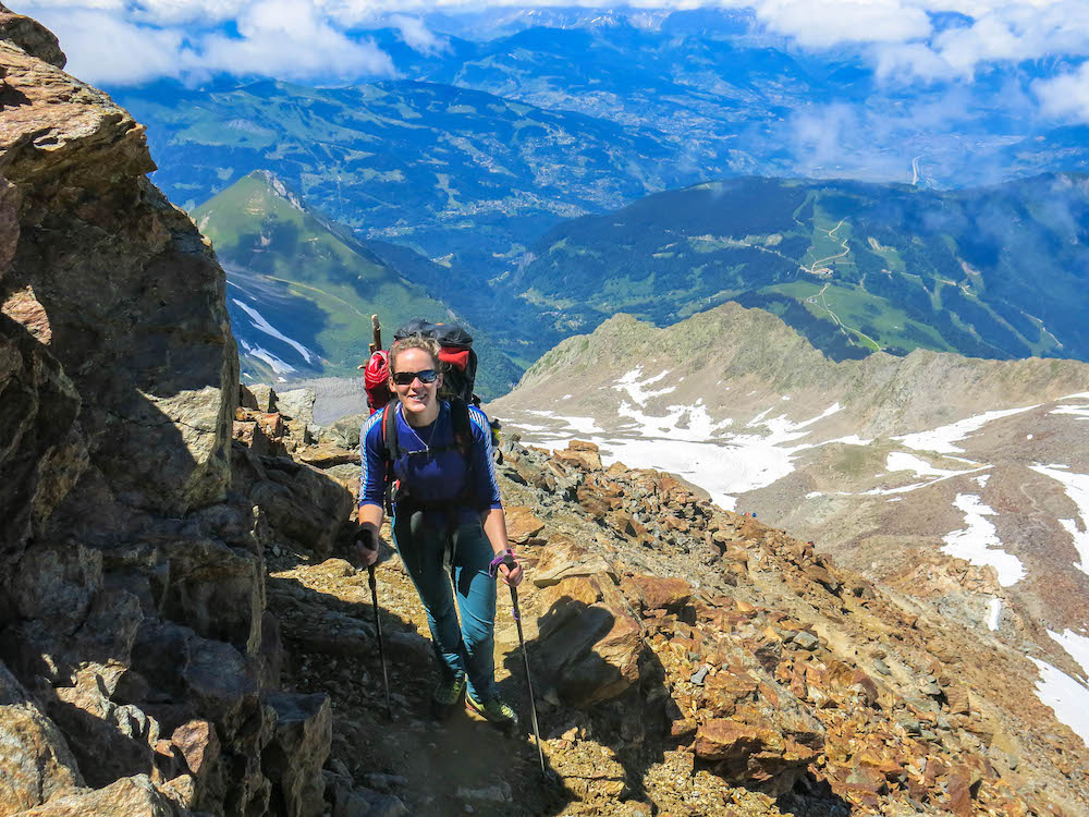 On my way to the Tête Rousse Glacier