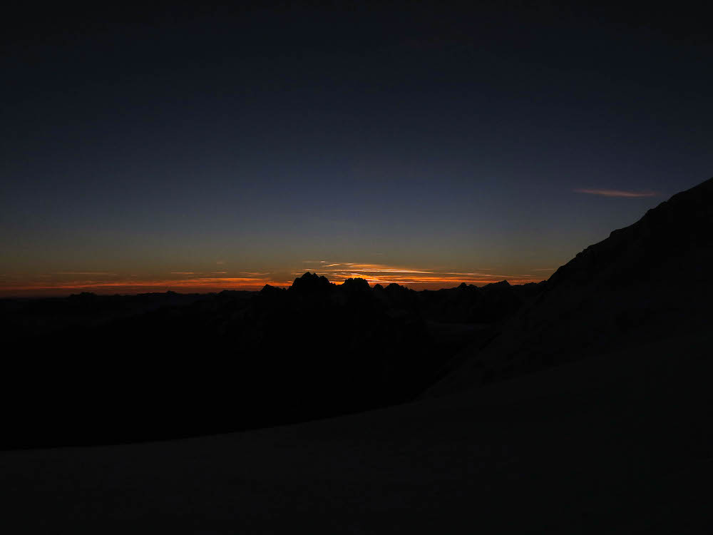 Sunrise over the mountains