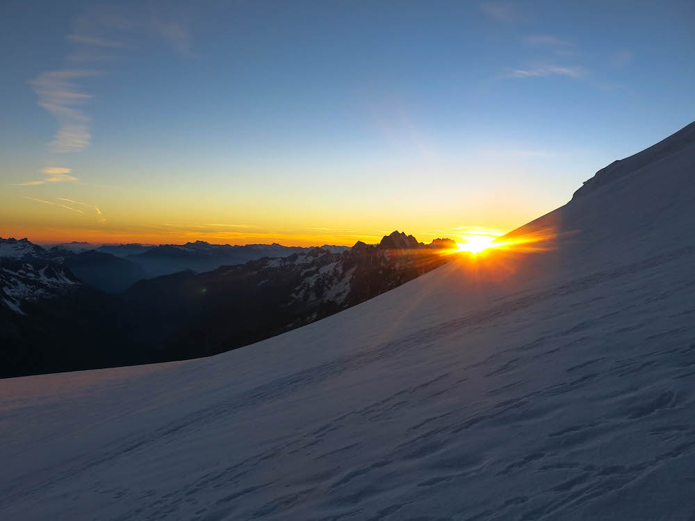 Sunrise over the mountains