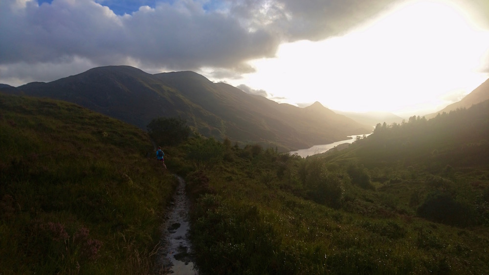 Looking back down the valley from part way up the VK