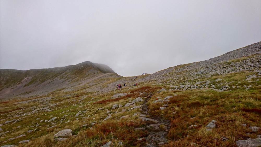 Nearly there - approaching the first summit