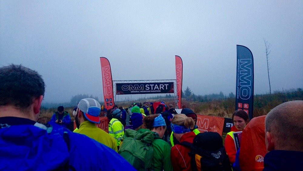 Nervously waiting at the start