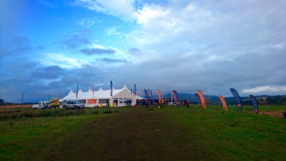 The events base in the sunshine - coming out as we leave for the weekend!