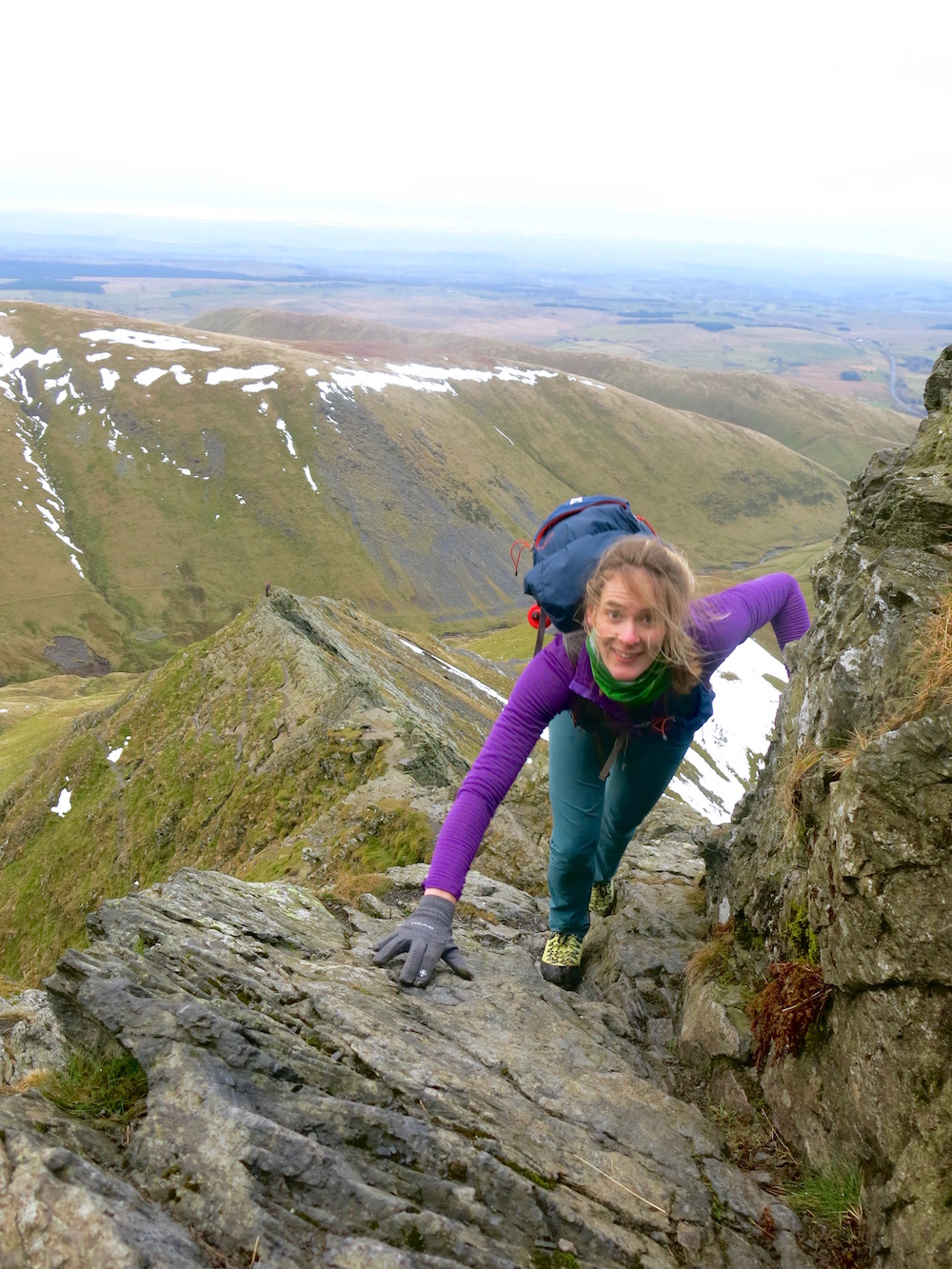 Scrambling up Sharp Edge