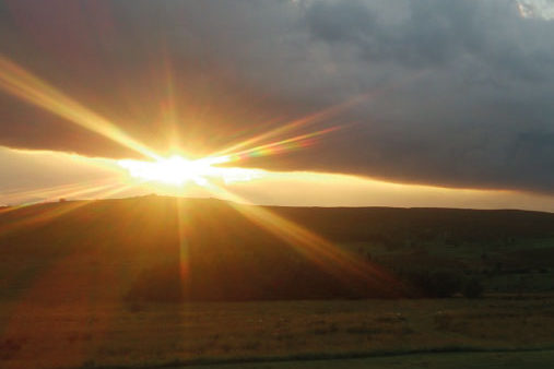 Sunset over Burbage, Peak District | Outdoor Adventure Motivational Speaking | Hetty Key | Mud, Chalk & Gears