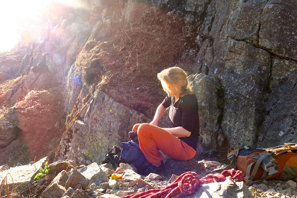 Climbing at Raven Crag, Langdale, Lake District | Outdoor Adventure Motivational Speaking | Hetty Key | Mud, Chalk & Gears