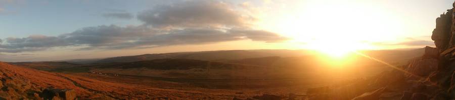 Sunset over Stanage, Peak District | Outdoor Adventure Motivational Speaking | Hetty Key | Mud, Chalk & Gears