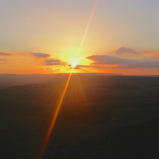 Sunset from Stanage, Peak District | Outdoor Adventure Motivational Speaking | Hetty Key | Mud, Chalk & Gears