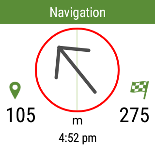 ViewRanger navigation screen